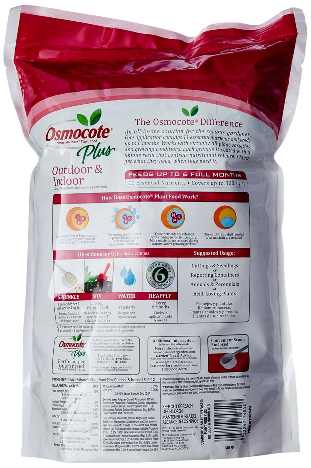 Osmocote Plus Outdoor and Indoor SmartRelease Plant Food