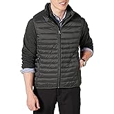 Amazon Essentials Men's Lightweight Water-Resistant Packable Puffer Vest