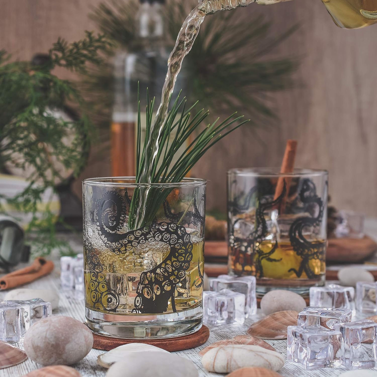 Greenline Goods Whiskey Glasses - 10 Oz Tumbler Gift Set Kraken Whiskey Glasses (Set of 2), 2 Count (Pack of 1) - Image 3
