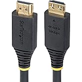 StarTech 6ft High Speed HDMI Cable with Gripping Connectors, 4K 60Hz | 4K 60Hz/1440p 144Hz, 18Gbps, UHD HDMI Cord, TPE Jacket, HDMI2-CABLE-GRIP-6F