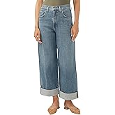 Silver Jeans Co. Women's Be Easy High Rise Wide Leg Crop Jeans