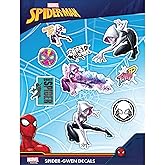 Marvel Spider-Gwen Decals - Set of 9 Vinyl Stickers for Car Water Bottle Bike Helmet Laptop Skateboard - Marvel Stickers for Kids and Adults
