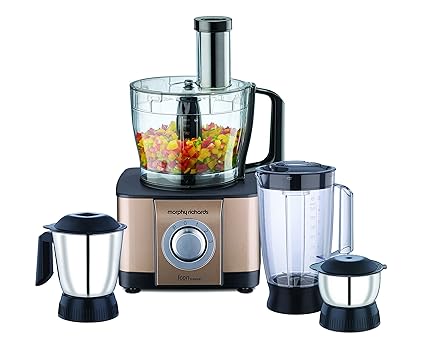 Morphy Richards Icon Superb 1000-Watt Food Processor (Glazing Copper and Black)