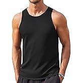 COOFANDY Mens Tank Tops Summer Beach Sleeveless Muscle Shirts Casual Knit Tanks Workout Gym Tee