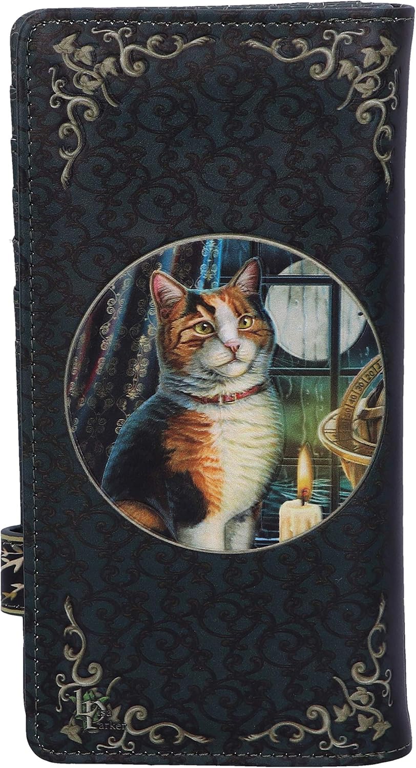 Nemesis Now Lisa Parker Adventure Awaits Calico Cat Ship Embossed Purse, Polyurethane, Black, 18.5cm - Image 4