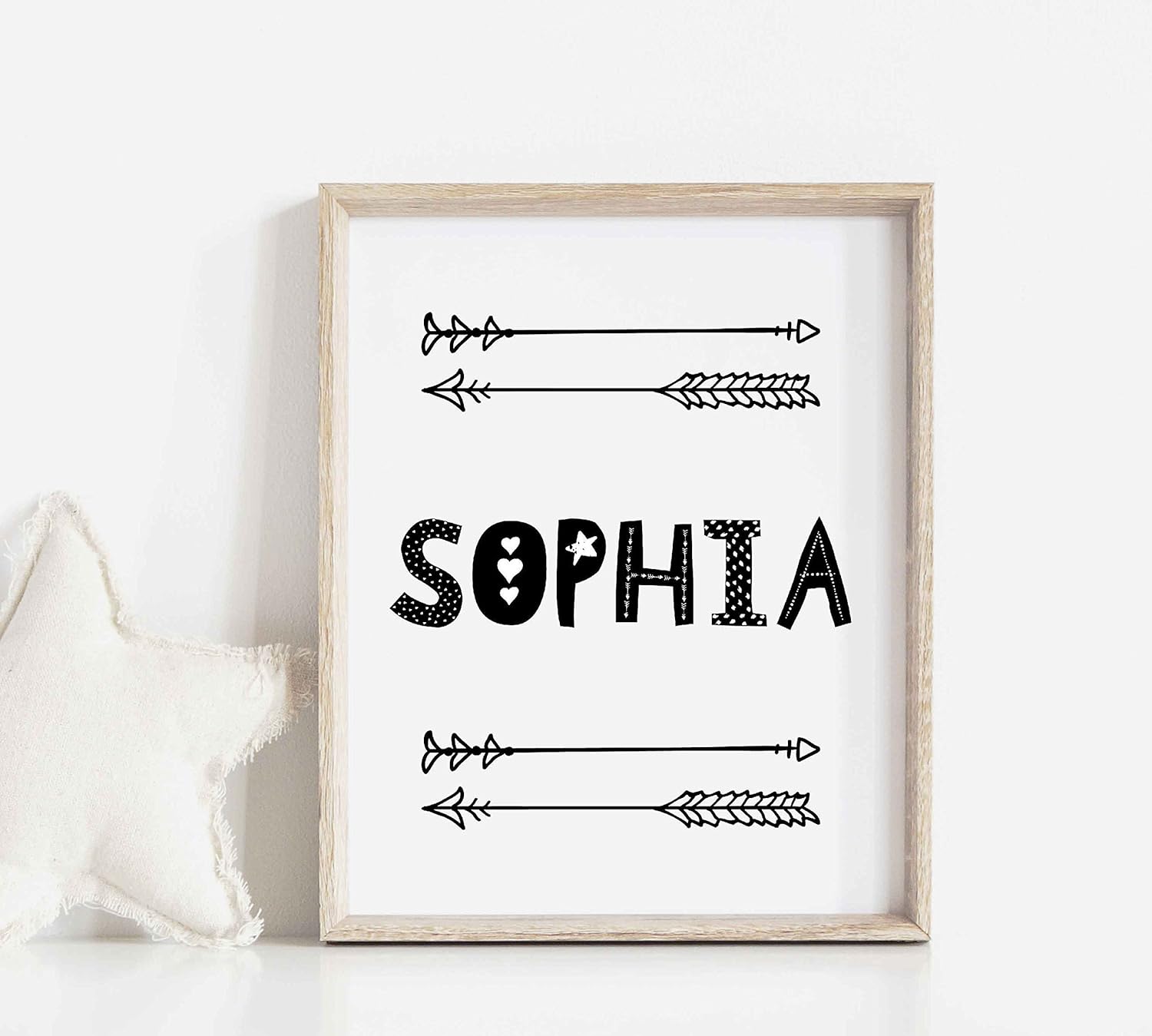 personalised name print nursery