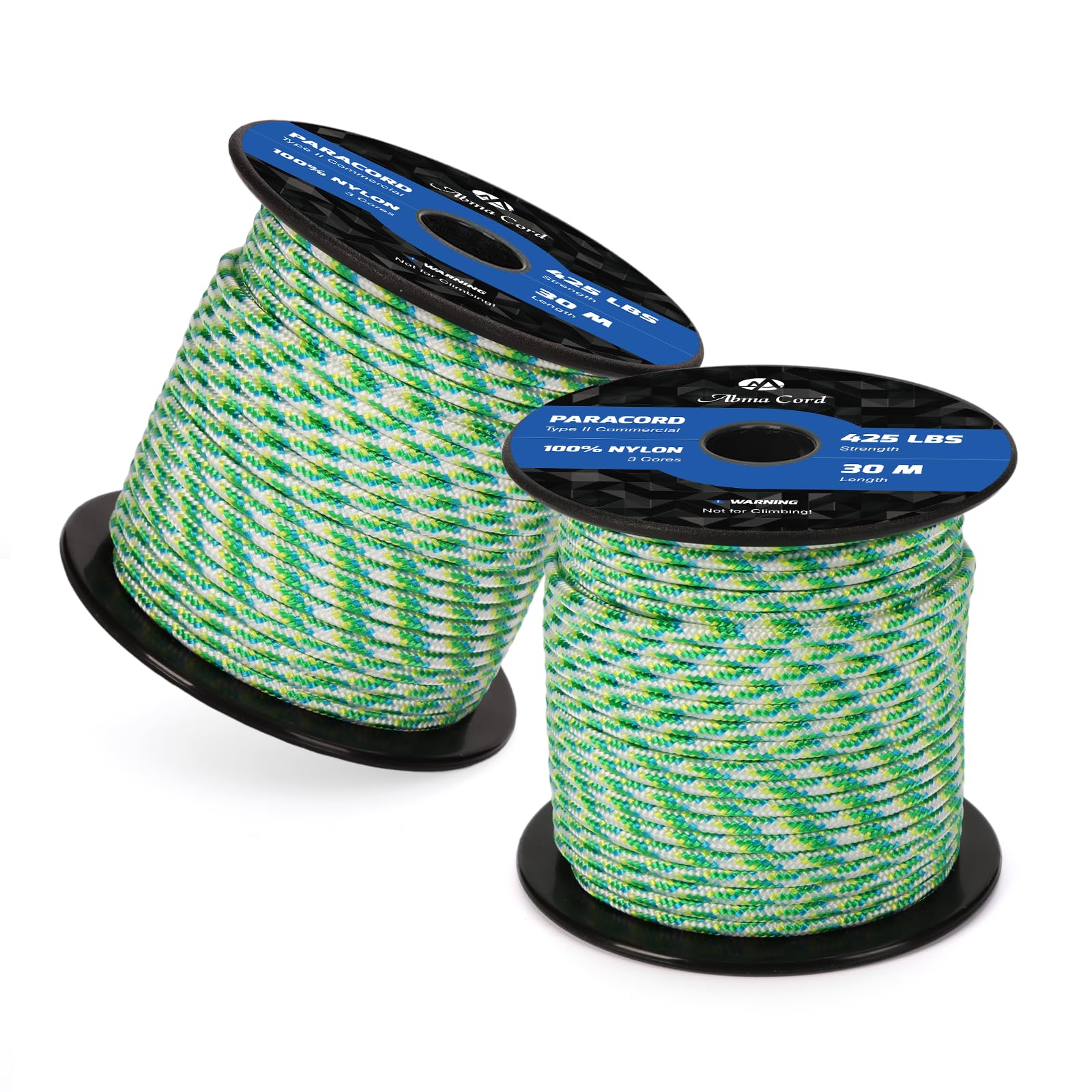 Abma Cord Paracord 425 lbs 3mm 100% Nylon 30M - Flux — image 1