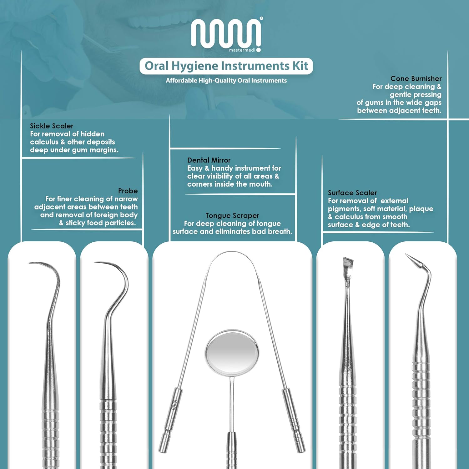 Tongue Scraper (2 pack with 2 travel/storage cases) Tongue Cleaner, Scrapers for Adults and Kids Medical Grade Reusable Stainless Steel Helps Fight Bad Breath With Non-synthetic Grip : Beauty