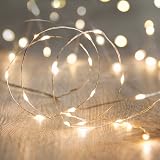 Lights4fun Indoor Fairy Lights 1m 20 LED Warm White Battery
