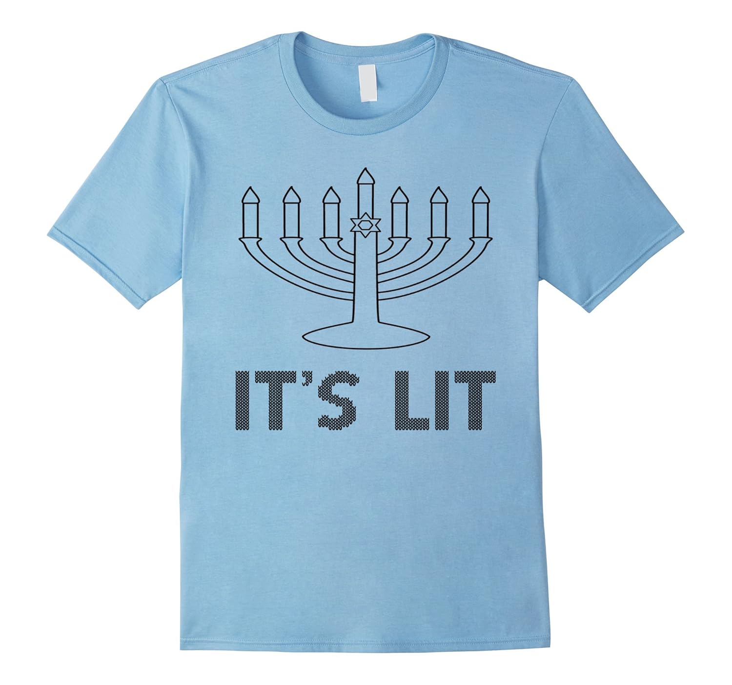 It's Lit Menorah Candle Chanukah - Jewish Hanukkah Shirt-ANZ