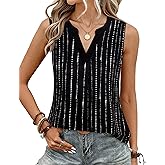 Timeson Women's Chiffon V Neck Sleeveless Blouse Tops Office Work Shirts