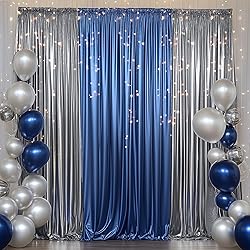 Outpain Thick 10 ft x 10 ft Black Silver Sequin