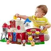 Fisher-Price Little People Caring for Animals Farm Playset | Toddler Learning Toy, Smart Stages Content with Educational Music, Pretend Play, Ages 1+ years (Amazon Exclusive)