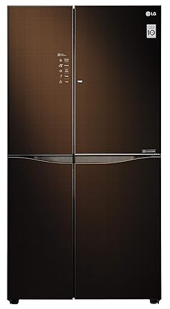 LG 675 L Inverter Linear Door-in-Door Side-by-Side Refrigerator (GC-M247UGLN, Linen Brown, LG ThinQ)