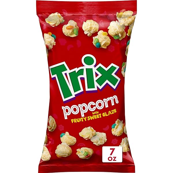 TRIX POPCORN SNACK WITH FRUITY SWEET GLAZE, SNACK BAG, 7 OZ