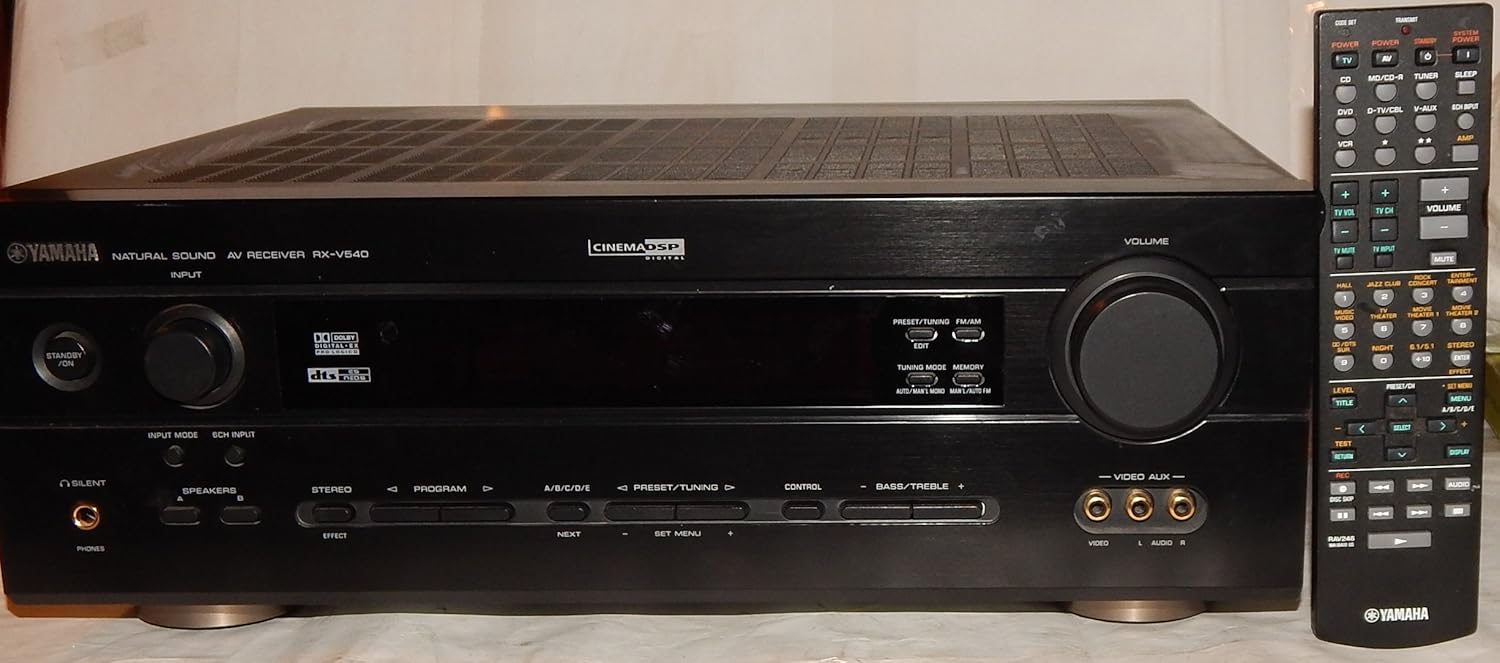 Yamaha RXV540 Natural Sound Home Theater Receiver 6.1 Channel Surround