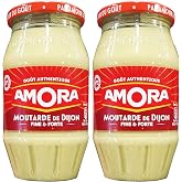 Amora French Moutarde de Dijon - Dijon Mustard (2 Pack, Total of 31oz)