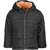 Hunter Boys Puffer Jacket – Hooded Winter Coat, Resistant, Plush Lined Zip Front Outerwear for Toddlers to Big Boys (12M–12Y)