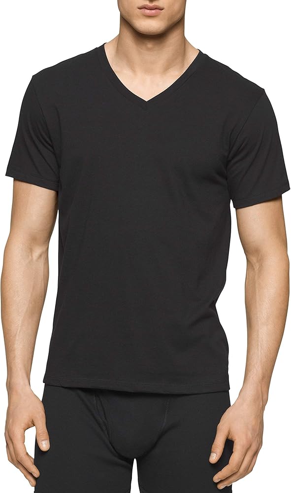 calvin klein black undershirts