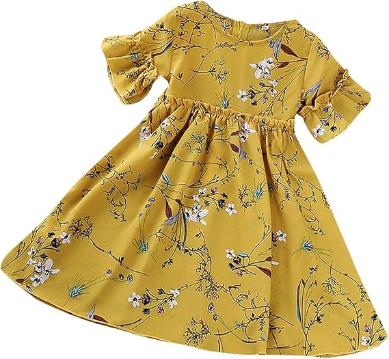 Amazon Co Jp ワンピース キッズ 夏 女の子 ドレス 子供 花柄 フォマール ベビ プリンセスドレス フリル 可愛い 赤ちゃん 発表会 ドレス チュチュ シフォン ガールズ ワンピース 子供服 半袖 女児用 卒園式 結婚式 お宮参り セレモニー 服 ファッション小物
