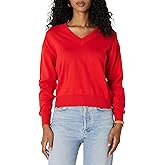 Amazon Essentials Women's Regular-Fit Lightweight V-Neck Cropped Sweater