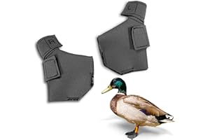 Birdy Bootie Duck Shoes for Injured Feet – Protective Neoprene Footwear for Ducks, Protective Shoes for Birds with Injured feet, Bumblefoot Relief - Large, 4.5” Max. Inside Width - Gray