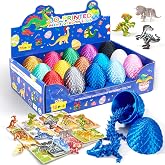 15 Pack 3D Printed Dragon Egg with Dragons Inside and Display Stand | Crystal Dragon Egg Toys, Dragon Fidget Toy, Christmas Stocking Stuffers, Party Favors ,Classroom Prizes Treasure Box