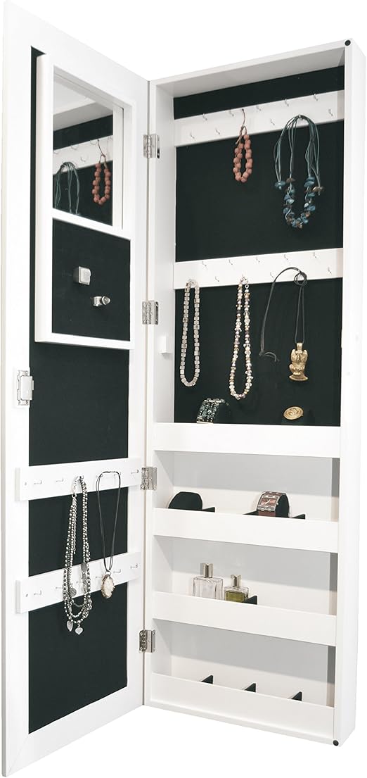 Sieraden En Horloges Schmuckschrank Mit Spiegel Spiegelschrank Hangend Hangeschrank Weiss Ohrringe Tur Sieradenkistjes Nairobicool Com