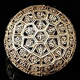 Metal D100 DND Dice, 100 Sided 50mm Giant Metal Dice, Single D100 for Dungeons and Dragons Polyhedral Role Playing Game