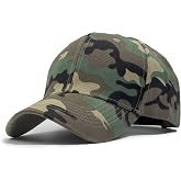 Utmost Structured Baseball Cap with Adjustable Closure - Performance Hat for Outdoor Activities and Custom Embroidery (1pc Camo Woodland)