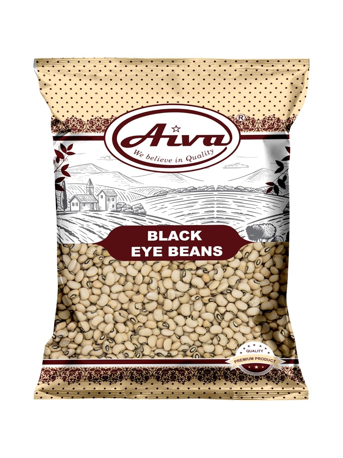AIVA - Black Eye Peas Beans (Lobiya or Choula)- 4 LB