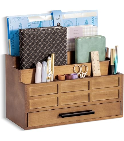 Amazon.com: Lipper International 808 Bamboo Wood 2-Slot Office