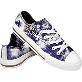 FOCO Baltimore Ravens NFL Womens Low Top Tie Dye Canvas Shoes - 9