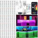 maylit 8 PCS 3.3FT Smart RGB Under Cabinet Lights