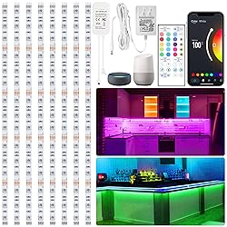 maylit 8 PCS 3.3FT Smart RGB Under Cabinet Lights