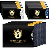 Lot 2 Etui étui de protection pour passeport RFID blocage anti piratage