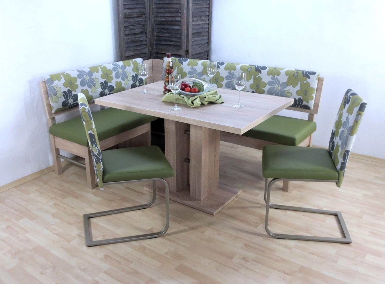 Polter-Eckbankgruppe Genf Eiche sonoma/Olive creme online bestellen