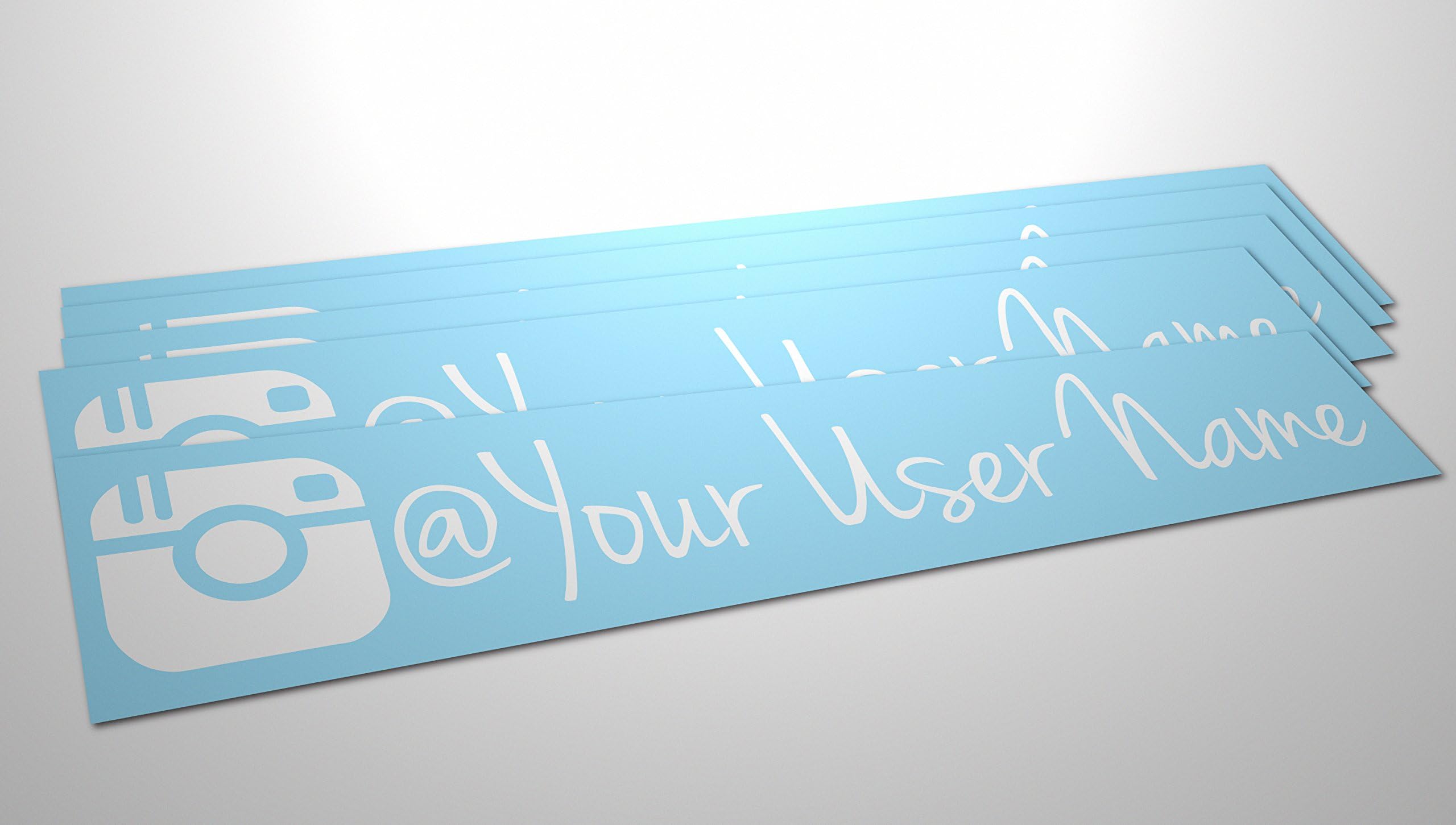 Your User Name 8" car Decals / Vinyl Stickers _ (5 pack!) jsue for any smooth surface