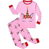 KikizYe Girls Pajamas Set Kids Long Sleeve PJs Cotton Jammies