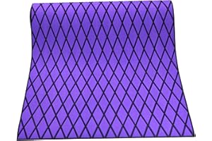 KT GuoMei 102.3" X45.2” Diamond Pattern Sea Deck Self-Adhesive Boat Flooring Eva Foam Decking Marine Non-Slip for Motorboat Fishing Boat Yach