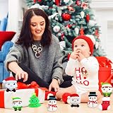 POPOYU 6Pcs Big Christmas Mochi Squishy Toys Santa Snowman Xmas Tree Candy Cane view 7