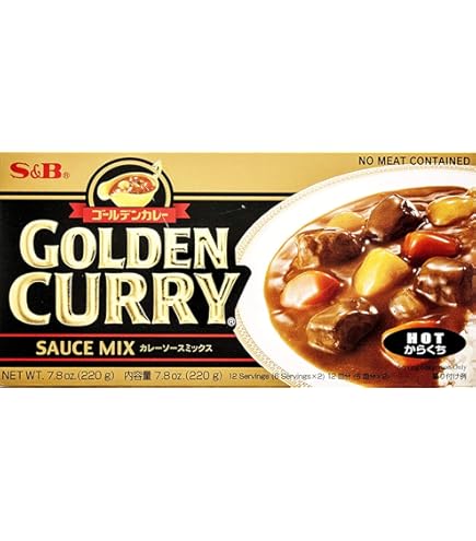 Amazon.com : S&B Golden Curry Sauce Mix, Hot, 8.4-Ounce : Japaness