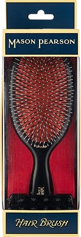 Mason Pearson Large Bristle Nylon Hair Brush Dark Ruby Pneumatic Cushion view 6