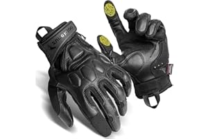 GRAMFIRE Touchscreen Tactical Gloves TPR for Men Women with Secure Fit, XRD High-Dexterity Vent Heavy Duty Work Gloves, Full Finger & Fingerless Gloves for Motorcyle Paintball Airsoft