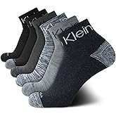 Calvin Klein Mens Quarter Socks - 6 Pack Performance Cushioned High Quarter Cut Athletic Socks for Men With Arch Support