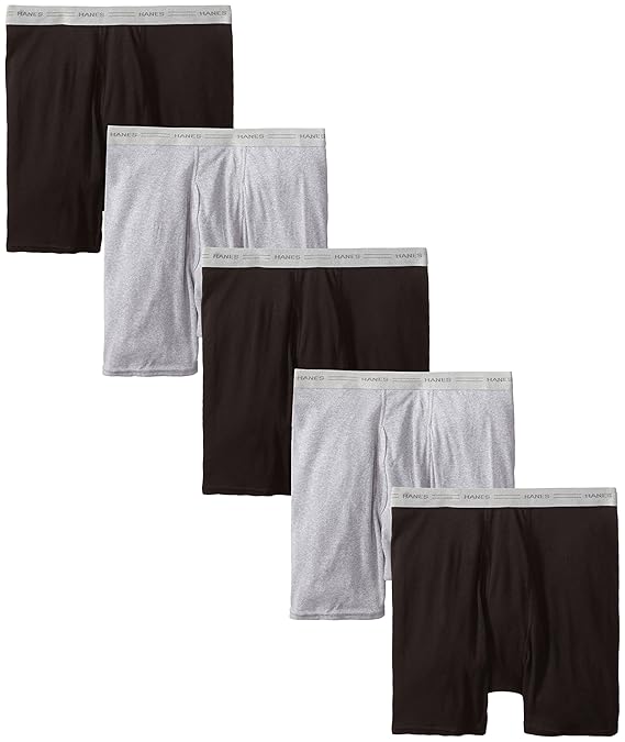 Hanes Mens Boxer Briefs with Comfort Flex Waistband 5-Pack (2349Z5)