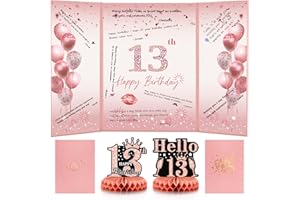 Rose Gold 13th Birthday Decorations, 13th Birthday Guest Book Alternative, 13th Birthday Party Decorations, 13th Birthday Par