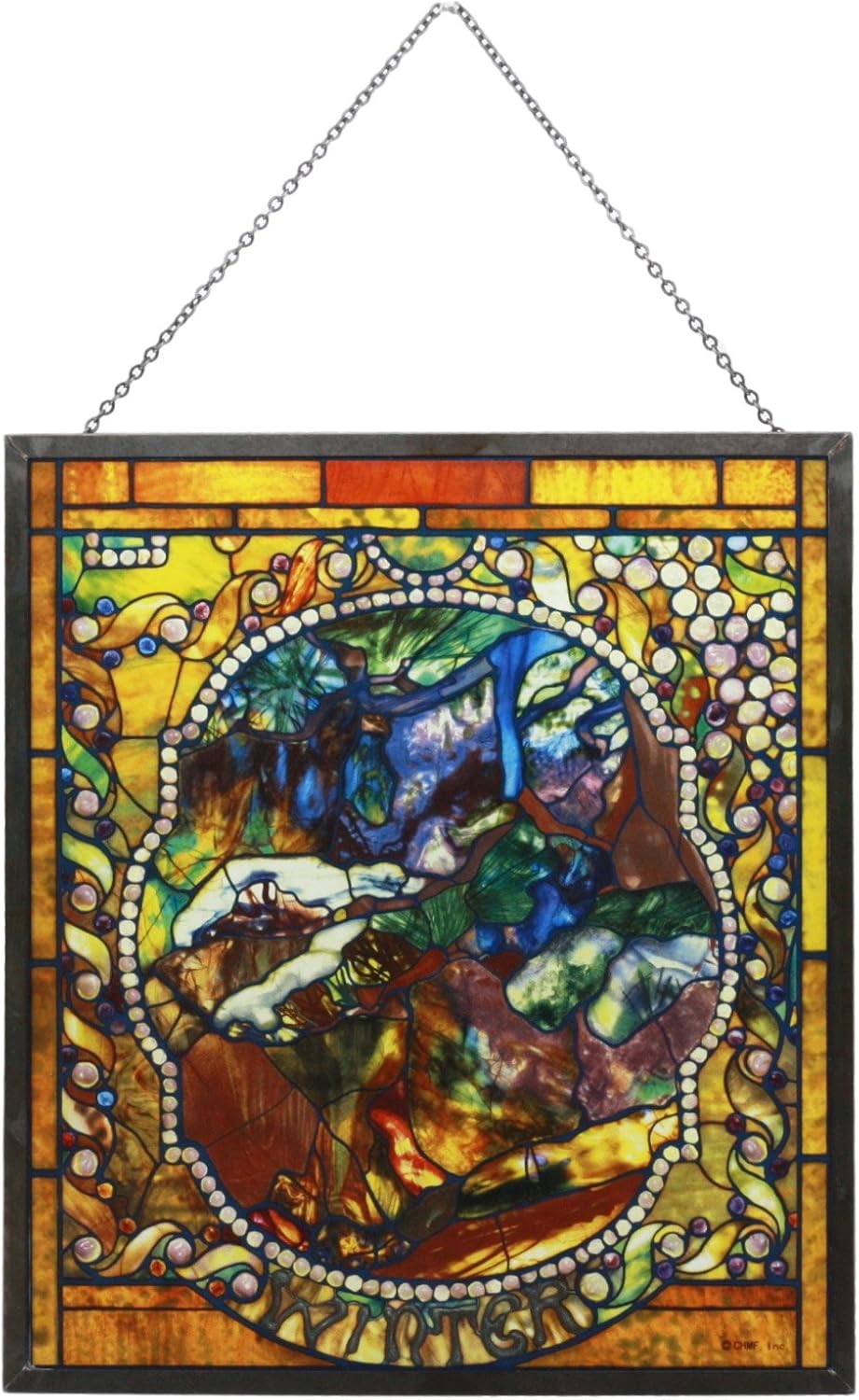 50 Off ルイス ティファニー フォーシーズンズ 四季コレクション 冬 ウィンター のステンドグラスアート モザイク風ガラス 輸入品 2021新作モデル Insfatima Com Ar