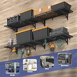 Jusgym 4-Pack 1.5x4ft Garage Shelving Wall