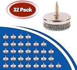 SIMALA Chair Leg Floor Protectors 24mm Dia 5mm Thick 32 Pack Felt Pads view 7
